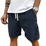 Generisch Dmax Shop Wandeshorts Herren Kurze Hose Sporthose Kurz Laufshorts Schlafshorts Hosen Teenager Cargo Short Outfit Blau XL