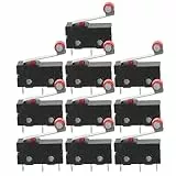 WINOMO Premium Mini Mikroschalter Roller Hebel Arm SPDT Endschalter Snap Aktion viel -10 Stück