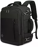 VANKEV für Easyjet Handgepäck 45x36x20 Laptop Rucksack Reiserucksack Handgepäck Tasche Rucksack 15.6 Zoll Laptop Backpack für Herren Damen Schwarz