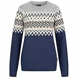 GIESSWEIN Norweger Pullover Damen - feinste Merino Lammwolle, Wollpullover für Damen mit Jacquard Strick, extra warm im Winter