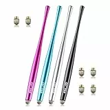 ELZO Tablet Stift 4 Pack Touchscreen Stift Stylus Touch Pen Eingabestifte für alle Handys/Tablets iPhone, iPad, Samsung Galaxy Tab, Surface, Lenovo, Huawei, Xiaomi, Chromebook, Android IOS usw