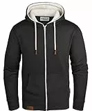 Grin&Bear Hoodie Herren Hoodie Sweatshirt Pullover GB490-BlackTemp-XL