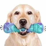 HETOO Hundespielzeug Kauspielzeug Hund,Unzerstörbares Kauwurzel Hundespielzeug, Spielzeug Hunde für große/mittelgroße Hunde, Quietschspielzeug aus Gummi, Reinigt Zähne und Zahnfleisch Dog Chew Toy