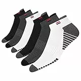 NAVYSPORT 6 Paar Sneaker Socken Herren Damen Sportsocken Baumwoll Kurze Socken (Mehrfarbig, EU 39-42)