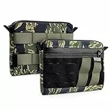 TACTICAL_GEEK Block H Molle Tasche Zusatztasche EDC Pouch Multipurpose Pouch Utility EDC Tasche Rucksack-Organizer Tac Pouch Werkzeug Tasche Molle System und Patch-Fläche ohne Schultergurt, Camuflage