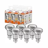 OSRAM LED Star R63 LED Lampe für E27 Sockel, Reflektor-Lampe, GL, 210 Lumen, warmweiß (2700K), Ersatz für herkömmliche 40W Glühbirnen, nicht dimmbar, 6er-Pack
