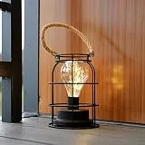 SALCAR LED Laternen licht mit Kupferschnur, Tragbare LED Camping Lampen mit Seilgriff, Stromversorgung über USB oder Batterie für Deko Hochzeiten Wohnzimmer Terrass Innen Flur Garten Balkon-warmweiß
