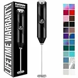 Zulay Kitchen Leistungsstarker Milchaufschäumerstab – Mini-Hand-Milchaufschäumer aus Edelstahl – Getränkemixer für Kaffee, Latte, Cappuccino & Matcha – Froth Mate Milchaufschäumer