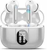 AI Kopfhörer Übersetzer, 3-in-1Bluetooth 5.3 Echtzeit Sprachübersetzer Kopfhörer mit 164 Sprachen/6 Übersetzungsmodi, 40Std Übersetzer Ohrhörer mit ENC Mic und App für Lernen/Reisen/Business Grau