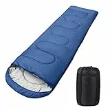 Schlafsack Outdoor für Camping 3 Jahreszeiten Erwachsene Schlafsack, 2 in 1 Funktion Deckenschlafsäcke, Warm, Leichtgewichtig, Wasserdicht für Rucksackreisen, Wandern und Reisen