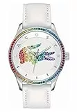 Lacoste Analog Quarzuhr für Damen Kollektion Victoria mit Weisses Lederarmband - 2000822
