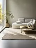 Hanse Home Jute Teppich – Natur Wohnzimmerteppich aus 100% Jute - Handgewebt & Natürlich – Boho Naturfaser Juteteppich für Wohnzimmer, Schlafzimmer, Esszimmer – Natur Grau Braun, 160x230cm