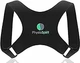 PhysioSpirit PREMIUM Haltungskorrektur - Geradehalter Rücken - Für eine selbstbewusste Körperhaltung - Schultergurt - Haltungskorrektur für den Rücken - Männer und Frauen - S/M