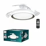 Philips Atlas Deckenventilator, Durchmesser 106cm, 3 Lichteinstellungen, extra leise, gold