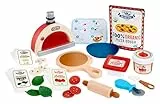 little tikes Creative Chefs Pizza Kit - Mit Speziellem Make-It! Mix Spielsand, 22 Zubehörteilen, Realistisches Pizzabäcker-Rollenspiel, für Jungen und Mädchen ab 3 Jahren, Nicht ESSBAR