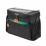 OlaVeg 4.2L Lenkertasche Fahrrad Wasserdicht Fahrradtasche Lenker Lenkertasche Ebike Große Kapazität mit Ouchscreen Reflektierendem Band Regenschutz Abnehmbarer Schultergurt Für Stadtpendler Reisen