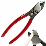 C.K Tools Kabelschere 160 mm, Kabelschneider für Kupfer und Aluminiumkabel, Induktionsgehärtete Schneiden, Abisolierfunktion, Kompakte Elektriker Zange für Präzise Saubere Kabelschnitte, CK T3963 160