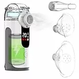 Inhalationsgerät für Erwachsene und Kinder, NEEMOSI Ultra-Leise Inhaliergeräte (mit 2 Masken und einem Mundstück), 1200mAh Hochkapazitätsbatterie – Inhalator geeignet für Reisen und Hausgebrauch