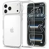 Spigen iPhone 17 Pro Max Hülle [Spigen Signature] [Anti Vergilbung] Ultra Hybrid Case Handyhülle Transparent Schutzhülle Slim Dünn –Crystal Clear