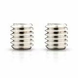 Walimex 2X Gewindeadapter 1/4 Zoll auf 3/8 Zoll, hochwertiger Gewinde Adapter aus Edelstahl, passend für ältere Kameras und Stativgewinde