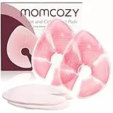 Momcozy Große Brusttherapie-Packs, Kalt Warm Kompresse Brust, Wärme- und Kältepads für die Brust mit 2 weichen Bezügen, Stillzubehör, 2er-Pack, Rosa