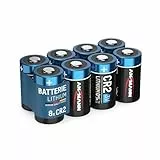 ANSMANN Batterien CR2 Lithium 3V CR15H270 DLCR2, 8 Stück, Spezialbatterien, für Sensoren,elektronische Schlösser,Blitzlicht,Taschenlampe,Elektrogeräte