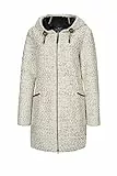 G.I.G.A. DX Damen Roshana Strickparka Strickmantel Parka In Strickoptik Mit Kapuze, Off White, 44 EU