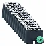 Chiemsee Boxershorts Herren I 12er Set Kurze Herren Unterhosen mit elastischem Waistband Style I Regular fit Boxershorts Men aus atmungsaktiver Baumwolle I 2 Farben, Größe S-4XL