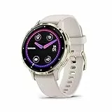 Garmin Venu 3S 41mm – Fitness-Smartwatch, 1,2' AMOLED-Touchdisplay, bis zu 10 Tage Akkulaufzeit, 30+ Sport-Apps, Bluetooth Telefonie und Sprachassistenz, Music, GarminPay, Rollstuhlmodus