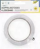 Folia 55022 Doppelseitiges Klebeband, 5mm x 18m, klar