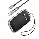 PHIXERO P5 Portable SSD 1TB Up to 560MB/s, USB 3.2 Gen 2 External Solid State Drive,USB C to C&A for Smartphone,Tablet,PC,Labtop (Black)