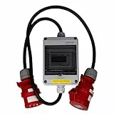 NAKA Stromzähler für Steckdose Digital Drehstromzähler 16A MID Geeicht 400V 1.5 m