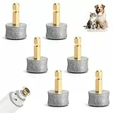 GZRXIOUS 6PCS Ersatzköpfe für Krallenschleifer Hunde-Nagelschleifer Ersatzköpfe mit Diamantbeschichtung Schleifrad für Hunde kompatibel mit Casfuy N10 N20 N30 für Hunde und Katzen Krallenpflege 80Mesh