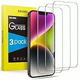 SPARIN für iPhone 14/13/13 Pro /16e für Panzer Schutz Glas, 3 Stück HD Schutzfolie für iPhone 6.1 Zoll,9H-Härte Gehärtetes Glas