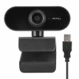 ciciglow 1080P Webcam, USB-Webkamera Winkeleinstellbare HD-Computerkamera mit Mikrofon Laptop PC Desktop-Webcam für Videoanrufe(schwarz)