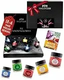 Hallingers Genuss Manufaktur Tee Adventskalender – 24 Premium Teesorten im Glas, Kräutertee Früchtetee Schwarztee Grüntee, Tee Geschenk für Frauen Männer Teeliebhaber, Weihnachtskalender 2025
