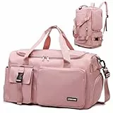 Suweir Sporttasche Damen Herren 42L Reisetasche mit Schuhfach Nassfach Wasserdicht Trainingstasche Travel Duffle Bag mit Rucksack Weekender Schwimmtasche Fitnesstasche für Reisen, Fitness, Sport