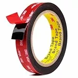 UPwoktem Doppelseitiges Klebeband Extra Stark, 3.1 m x 2 cm Wasserfest und Hochtemperaturbeständig Montageband für Auto, Heim- und Büro