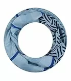 Majea Loop Schal Damen Schlauchschal Halstuch schmaler Loopschal (880051) (blau 14)
