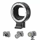 NEEWER EF auf RF Montage Adapter EF/EF S Objektiv auf RF Monatge Kamera Autofokus Konverterring kompatibel mit Canon EOS R Ra RP R6 Mark II R6 R5 R3 R7 R10 R8 R50, max Belastung: 2kg, NW-EF-EOSR