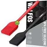Walfos® Backpinsel Silikonpinsel,2er Set (21cm) Silikonpinsel Kuche Kochpinsel Hitzebeständiger Backpinsel für Kochen,BBQ Grillen,Kochpinsel in Lebensmittelqualität und BPA frei.