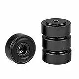 Dioche Isolation Feet, 4 Stück Lautsprecherständer Füße, 20 x 8 mm Aluminiumlegierung Verstärkerfüße, Stoßdämpfer, Verstärkerfüße, Schwarz für Verstärker Plattenspieler Subwoofer