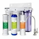 iSpring US31 3-stufiges Untertisch-Wasserfiltersystem für Trinkwasser, tanklos, hohe Kapazität, Sediment + GAC + CTO
