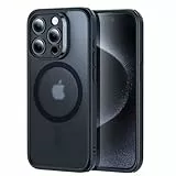 ESR für iPhone 15 Pro Max Hülle Set (5 in 1), durchscheinende Matte Hülle mit Displayschutzfolie und Kameraschutz, kompatibel mit MagSafe, Militärnorm Schutz, Classic Serie, Mattiertes Schwarz