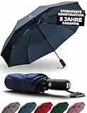 LOGAN & BARNES Regenschirm sturmfest bis 140 km/h - Taschenschirm mit zertifizierter Teflon-Beschichtung gegen Feuchtigkeitsschäden Modell Boston