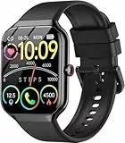 Smartwatch Herren Damen,1.96' HD Smartwatch Damen mit Telefonfunktion,Smart Watch Fitnessuhr 100+ Sportmodi, IP68 Wasserdicht, Sportuhr mit Herzfrequenz Schlafmonitor Schrittzähler, für Android iOS