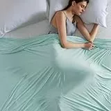BEDSURE Kühldecke Kühlende Decke für Sommer - Sommerdecke Leichte Kühlfasern mit Arc-Chill Q-Max0.4, Kühldecke Bett Selbstkühlende für Heißschläfer Nachtschweiß, Kuscheldecke 220x240 cm, Hellgrün