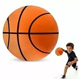 Peelanmall Silent Basketball, 24 cm/9,4 Zoll Indoor Basketball, Hochdichter Schaumstoffball für Training im Raum,Lightweight Training Ball (Orange)