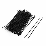sourcing map Candy Staubbeutel Verpackung Twist Kabelbinder 1,8 mm Breite 100 PCS Schwarz de