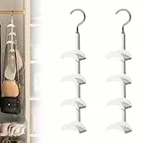 Handtaschen Aufbewahrung, 2 Stück Taschenaufbewahrung Multifunktional Taschenbügel Taschen Aufbewahrung mit 360 Grad Drehbar Kleiderbügel Schrank Organizer für Krawatten Schals Mützen Gürtel